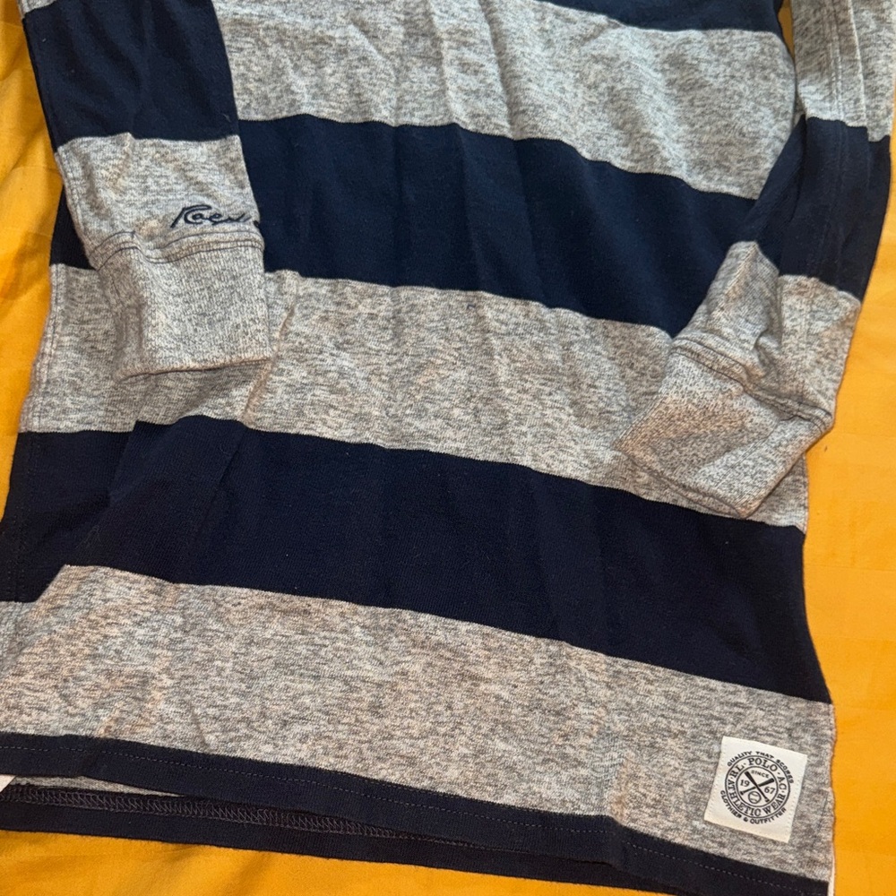 Polo by Ralph Lauren Kids Blue and Gray Striped Yankee Polo dress - Picture 3 of 5